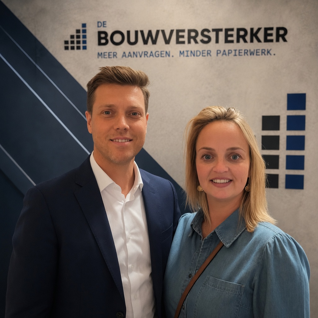 Dwight en Kim van De Bouwversterker op de werf